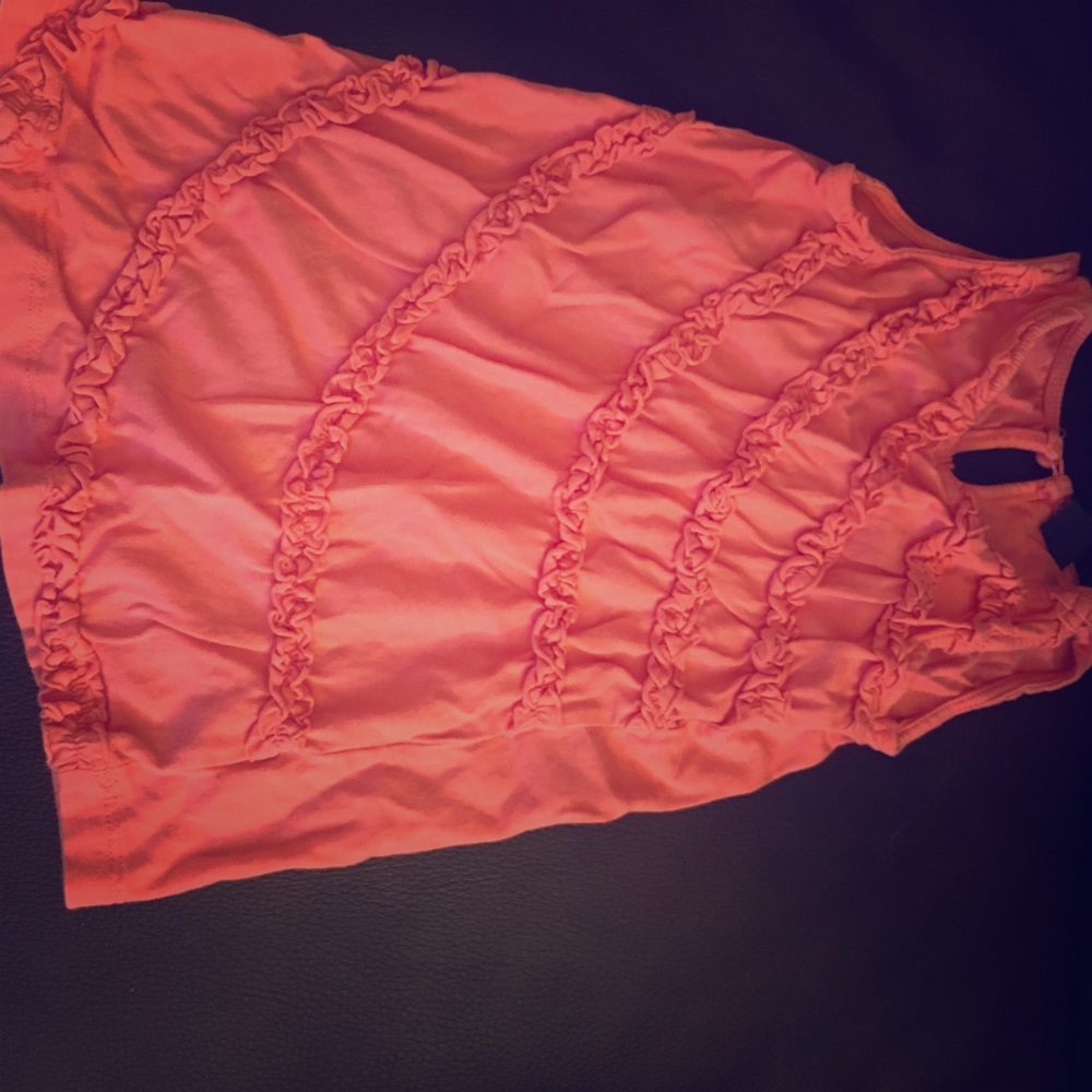 Coral Ruffle Sundress